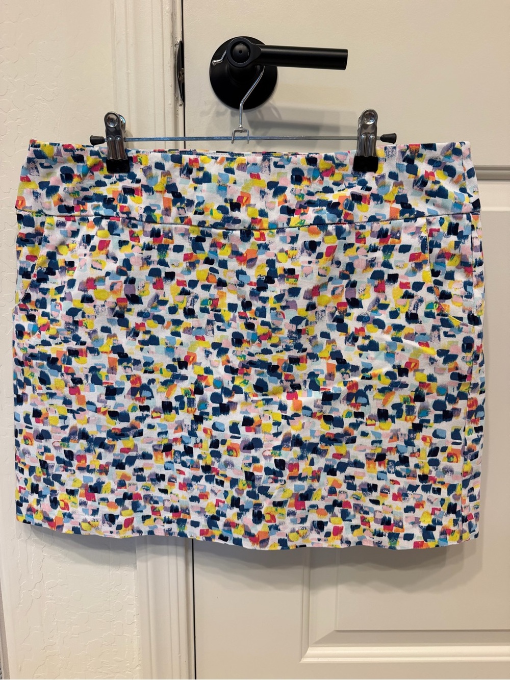 Multi-Color Abstract Print Womens Skirt